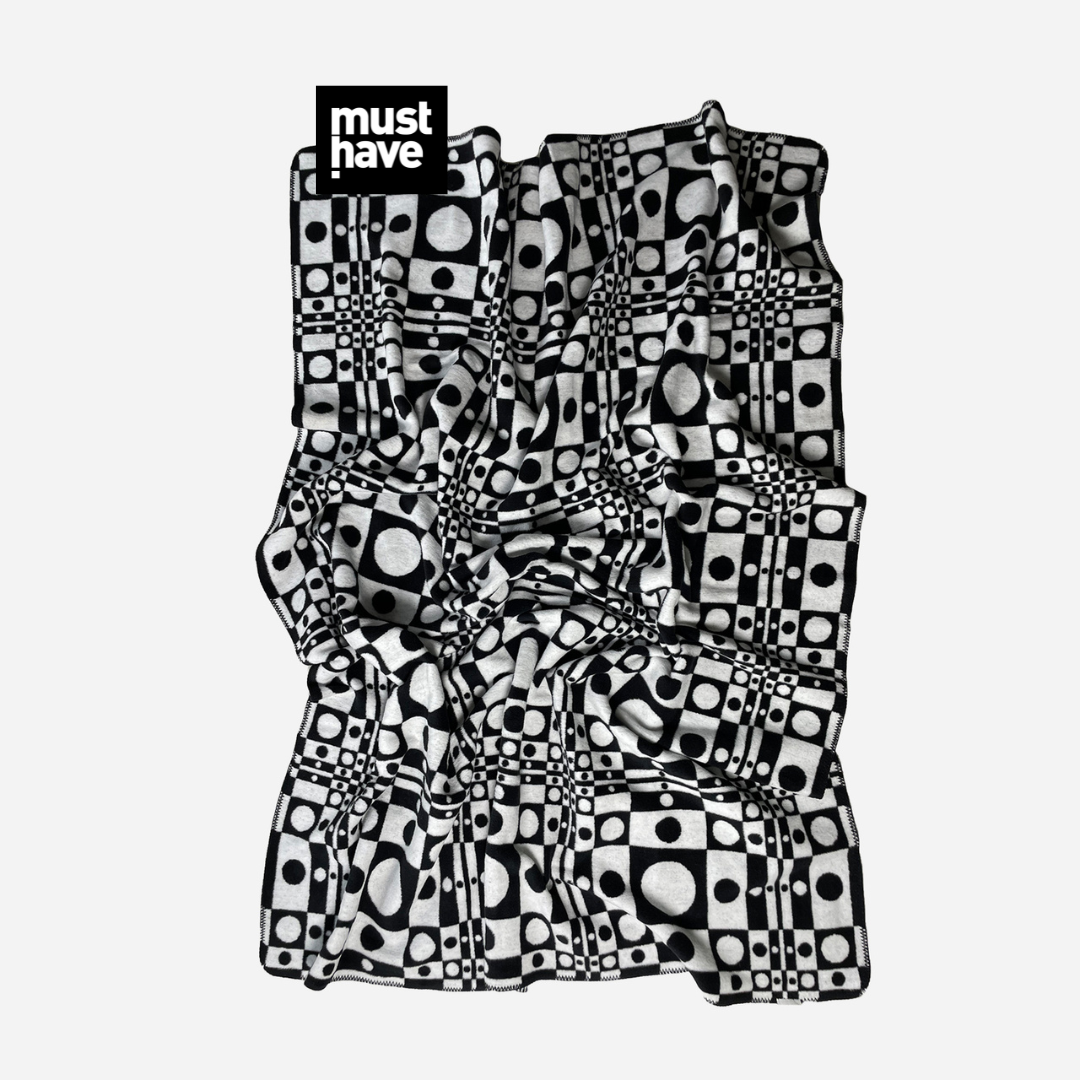 COTTON OP-ART BLANKET