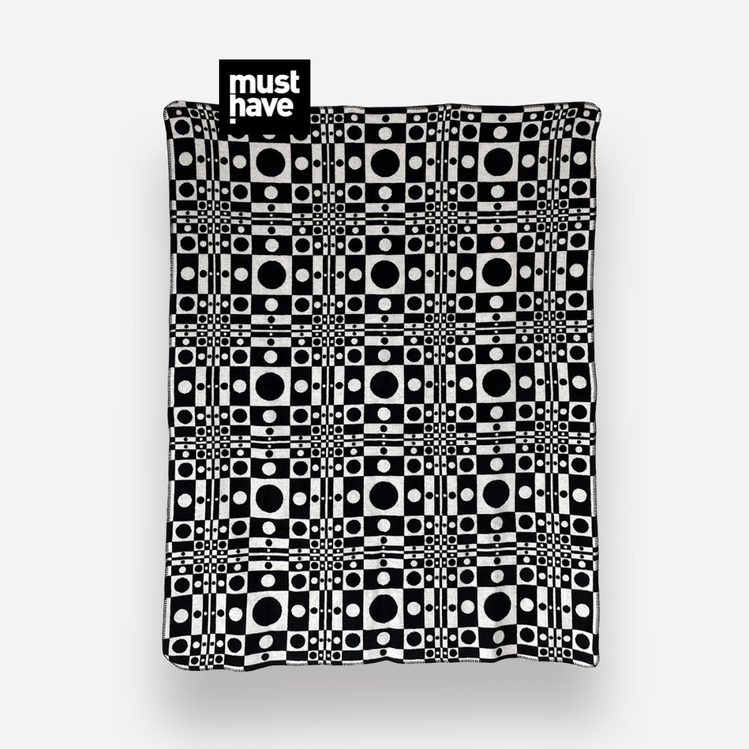 COTTON OP-ART BLANKET