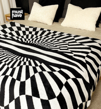 Koc Op-Art Power P*ssy projektu Maurycego Gomulickiego dla Hogai – nagrodzony Must Have na Łódź Design Festival.