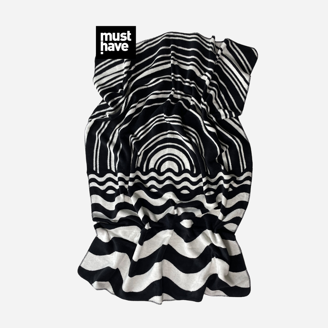 COTTON OP-ART BLANKET