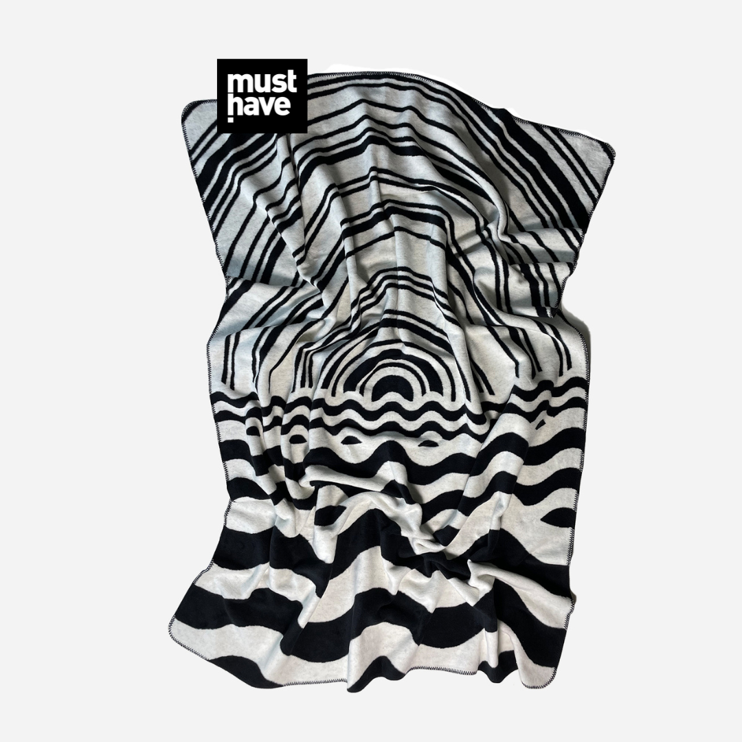 COTTON OP-ART BLANKET