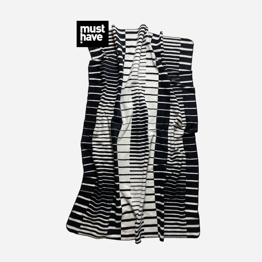 BAWEŁNIANY KOC OP-ART