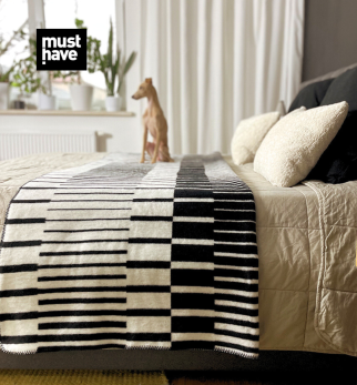 Koc Op-Art Pianoforte projektu Maurycego Gomulickiego dla Hogai – nagrodzony Must Have na Łódź Design Festival.