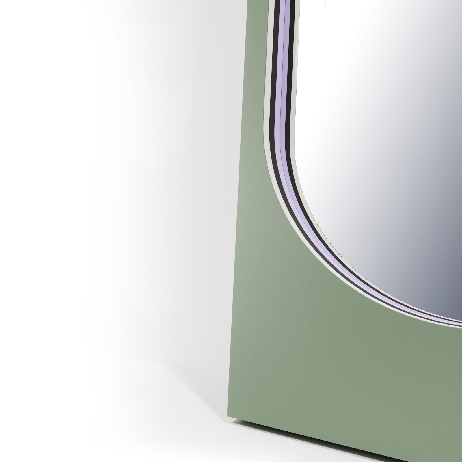 Lustro Player Dusty Sage Hogai – duże stojące lustro do salonu