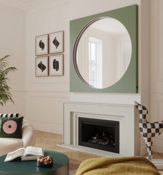 Lustro Drummer Dusty Sage Hogai – spektakularne wiszące lustro do pokoju