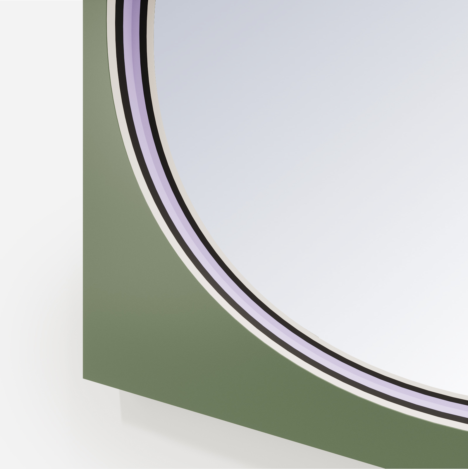 Lustro Drummer Green Bottle – spektakularne wiszące lustro do pokoju