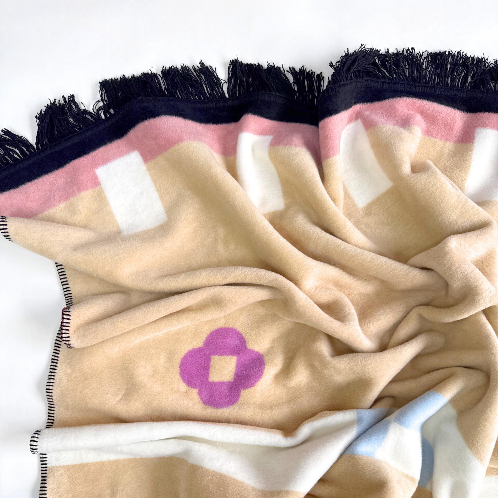 Bawełniany koc Sprinkle Pastelowy — designerski pled HOGAI.