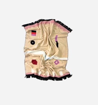 Bawełniany koc Sprinkle Pastelowy — designerski pled HOGAI.