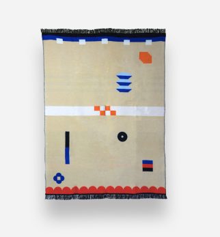 Bawełniany koc Sprinkle Pastelowy — designerski pled HOGAI.