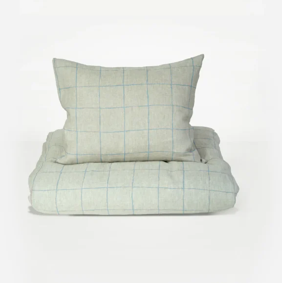 Pościel GRID Sky Blue – KOMPLET